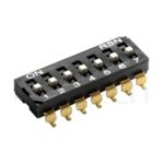 DIP-RM 系列-指撥開關DIP Switch ,DIP-RM Series ,Pitch 2.54mm, IC型, 01~12 Positions,SMD