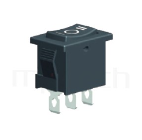 RS-601B-10314NBB 系列-翹板開關Rocker Switch ,21x15mm , ,6A 250VAC, 10A 125VAC,ON-OFF-ON ,SPDT,1P2T迴路