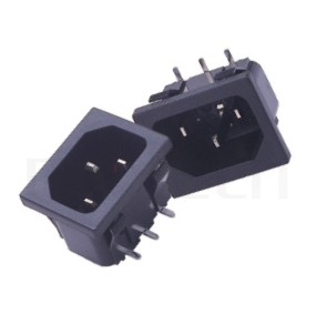 提供交流插座AC POWER SOCKET ,規格:C14,PCB電源插版-鉑達型號: JR-101SGPCA-AC