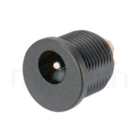 HDC-634 系列-DC電源插座DC POWER JACK ,180度 180° DIP ,Center pin Ø2.0 / Ø2.5 mm 中心針 Ø2.0 / Ø2.5 mm ,外圓 孔徑 6.3 ,L 14 Ø14 ,螺牙外徑Ø13