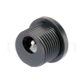 HDC-633 系列-DC電源插座DC JACK ,180度 180° DIP ,Center pin Ø2.0 / Ø2.5 mm 中心針 Ø2.0 / Ø2.5 mm ,外圓 孔徑 6 ,L 13 Ø11.6 ,螺牙外徑Ø11.6