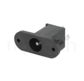 HDC-620 系列-直流電源插座DC JACK ,180度 180° DIP ,Center pin Ø2.0 / Ø2.5 mm 中心針 Ø2.0 / Ø2.5 mm ,外圓 孔徑 6.4 ,L 13x W 9 x H 23