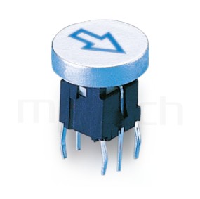 帶燈輕觸按鈕開關Illuminated Push Button ,立式,DIP ,多款帽蓋搭配 ,Φ10鍵帽 ,10mm鍵帽-型號: PB-520-11A