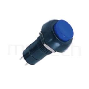 PS-304 系列-自鎖按鍵開關Lock Push Switch ,圓形, 螺母固定,自鎖/有段 ,OFF-ON,SPST,1P1T迴路 ,總長度38mm | PS-304系列