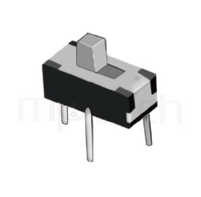 迷你滑動開關MS-12D16 Series- 1P2T,SPDT迴路,Vertical Mini Slide Switch ,立式